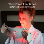 Megelin LED Red Light Therapy Face Mask - White - Image 7