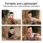 Megelin LED Red Light Therapy Face Mask - White - Image 8