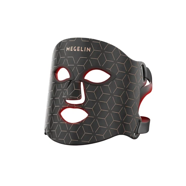 Megelin LED Red Light Therapy Face Mask - Black